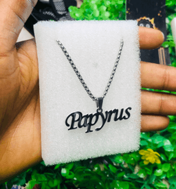 Silver cut out necklace
