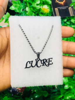 Silver cut out necklace